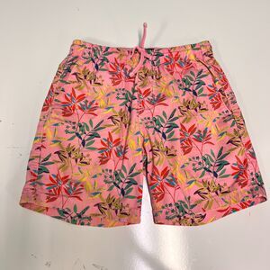 Todd Snyder New York Mens XS Pink Floral Botanical Beach Boardwalk Shorts
